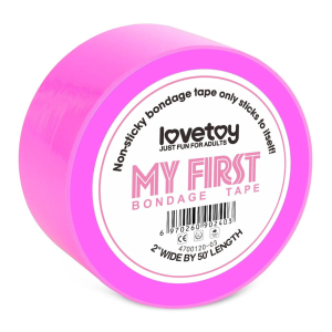 Lovetoy Taśma do krępowania BDSM BONDAGE TAPE fuksja