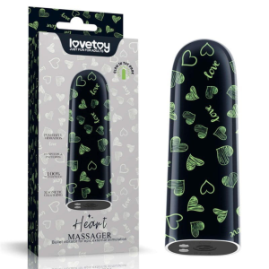 Lovetoy Mini WIBRATOR Masażer Cichy Dyskretny USB Wielofunkcyjny HEART