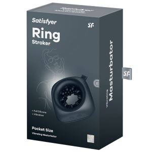 SATISFYER Pierścień erekcyjny Stymulujący Wibracje Masturbator RING STROKER