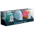 Satisfyer Jajka MASTURBATOR tekstura wypustki 3 szt. silikonowe 