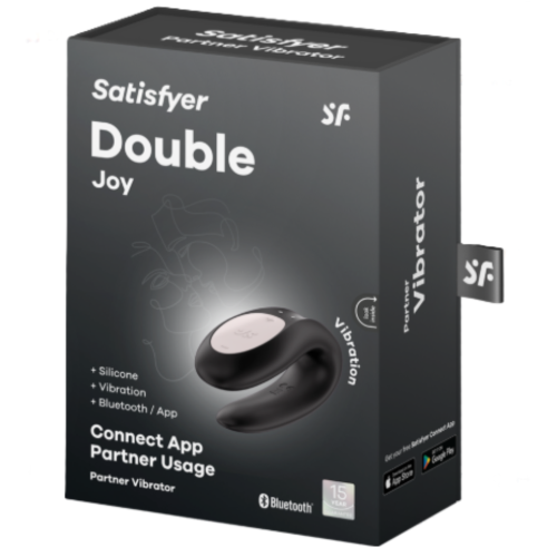 Satisfyer Double Joy wibrator podwójna stymulacja dla par aplikacja 1szt.