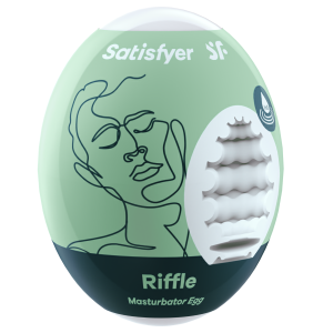 SATISFYER MASTURBATOR Jajko Z Wypustkami męski w kształcie jajka Riffle