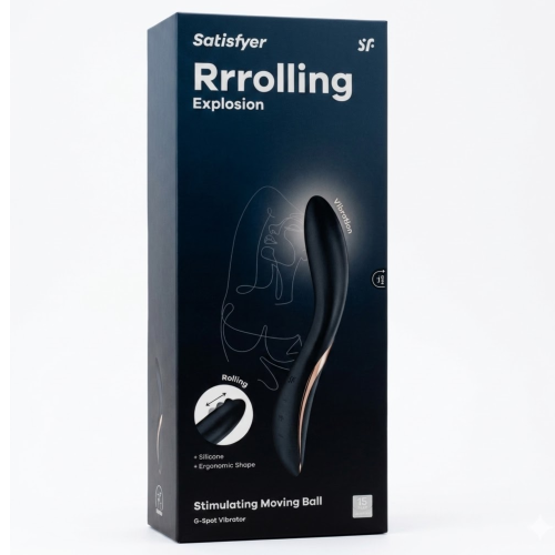 Satisfyer WIBRATOR do stymulacji PUNKTU G z kulką  Rrroling Ezxplosion
