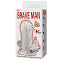 Nakładka na penisa Brave Man II TPR przezroczysta 140 mm 1 szt.