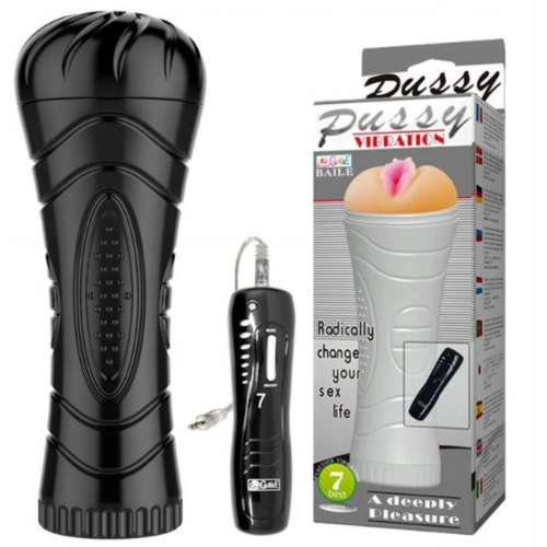 Masturbator tuba pochwa wibrujący 7 poziomów stymulacji 1 szt.