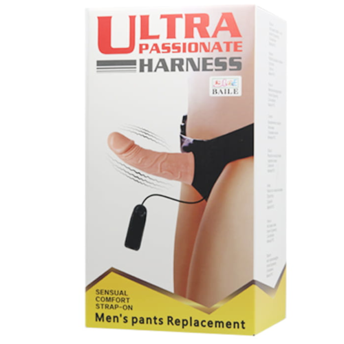 Wibrujący STRAP-ON Dildo do wspólnej penetracji