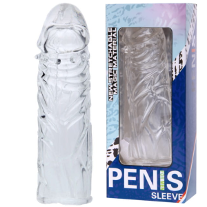 Nakładka na penisa Penis Sleeve 3 z żyłami stymulująca 1 szt.