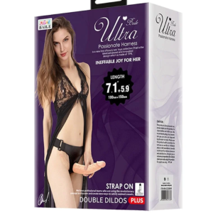 Uprząż z dildo Pretty Love Ultra Passionate 18cm+15cm