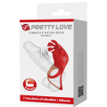 Pierścień erekcyjny z wibracjami Pretty Love Ruben dłuższa erekcja 1szt.