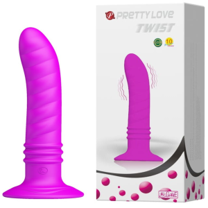 Korek Analny Wibrujący z Przyssawką Pretty Love Twist
