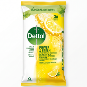 Dettol antybakteryjne chusteczki cytrynowe 36szt.