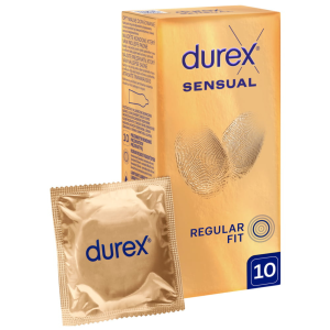 Durex Sensual prezerwatywy super cienkie delikatne nawilżane 10 szt.