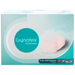 Tampony bezsznurkowe Gynotex Dry Soft sportowe na basen do seksu 6 szt.