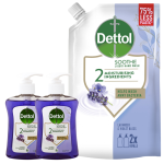 Dettol mydło w płynie lawenda 750ml zestaw