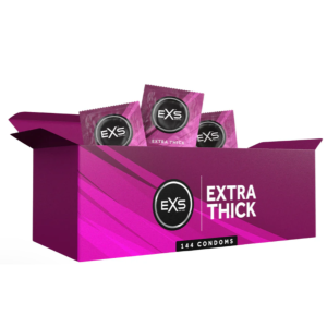  Prezerwatywy pogrubione EXS Extra Thick nawilżane 144 szt.