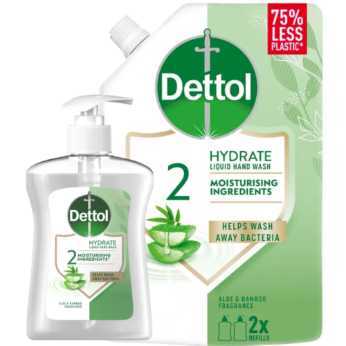 Dettol mydło w płynie 500ml zestaw