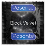 Prezerwatywy powiększone Pasante Black czarny latex stymulujące 1 szt.
