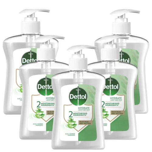 Dettol mydło w płynie aloes 5x250ml