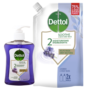 Dettol mydło w płynie lawenda 500ml zestaw
