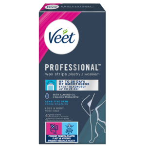 Veet Professional plastry do depilacji skóry wrażliwej 40szt.
