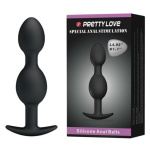 Korek analny Pretty Love podwójny wibracyjny 1szt.