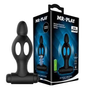 Korek analny Pretty Love Mr Play wibrujący silikonowy 1szt.