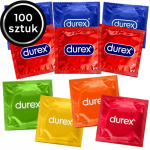 Durex prezerwatywy mix smakowe cienkie klasyczne nawilżane 100 szt.