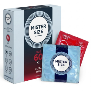 Prezerwatywy dopasowane do obwodu MISTER SIZE 60 mm rozmiar XL 3 szt.