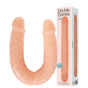 Dildo XXL żelowe do podwójnej stymulacji realistyczne elastyczne 1 szt.