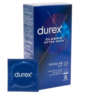 Durex Extra Safe Prezerwatywy pogrubione mocne nawilżane 8 szt.