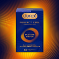 Durex Perfect Feel cienkie prezerwatywy nawilżane bez lateksu 16 szt