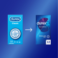 Durex Classic prezerwatywy klasyczne nawilżane 12 szt.
