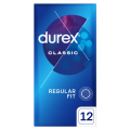 Durex Classic prezerwatywy klasyczne nawilżane 12 szt.