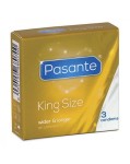 Pasante King Size Prezerwatywy XL Powiększone Duży Rozmiar Nawilżane 3 szt.